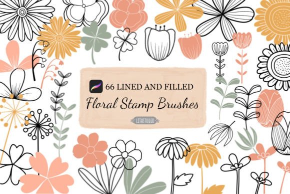 Download 66 Botanical Procreate Stamp Brushes - Procreate stamp brushes Collection