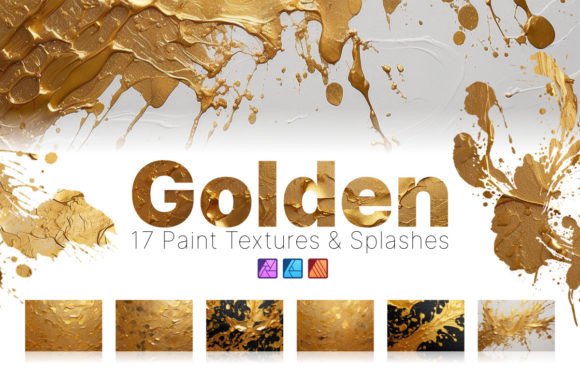 Download Golden Paint Textures - Affinity Assets - Paint Collection