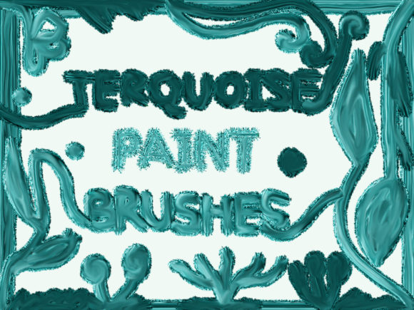 Download Photoshop Turquoise Paint Glitter Brush - Paint Collection