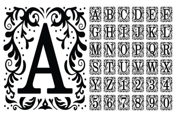 Download Vintage Monogram Letters - Monogram Collection