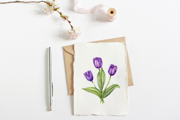 Download Painting a Watercolor Tulip - Paint Collection