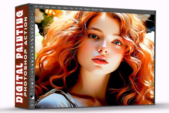 Download Digital Painting Effect Photoshop Action - Paint Collection